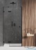 New Trendy Avexa Black drzwi wnękowe 80x200 cm przejrzyste lewe EXK-1546
